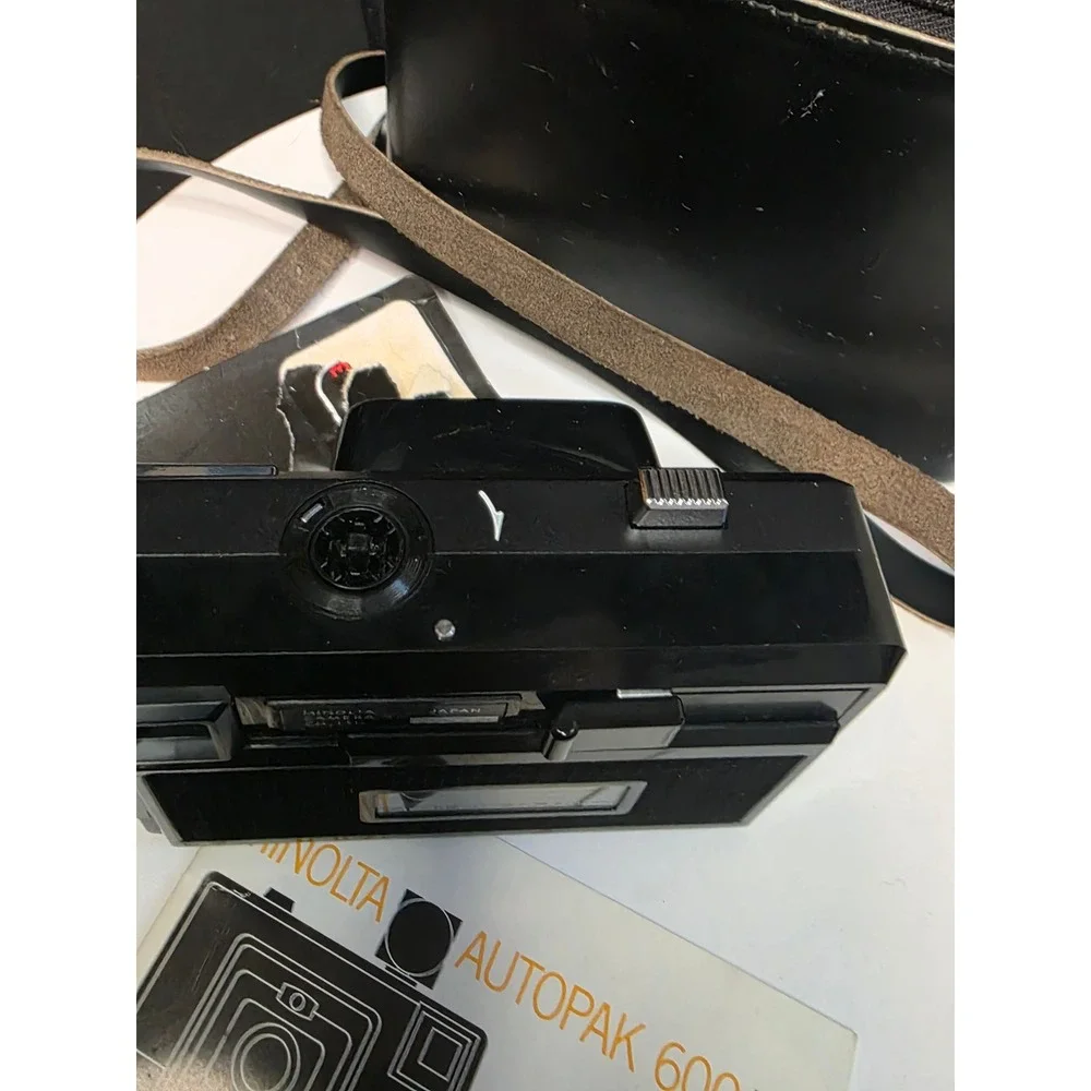 Minolta Autopak 600-X 126 Film Camera Rokkor 38mm 2.8 Lens Case Manual 200480